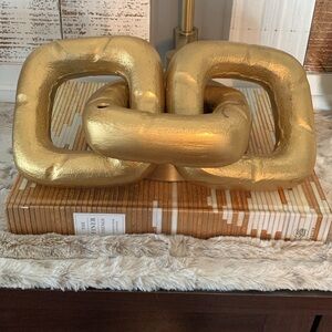 SOLD!! Gold Decorative Chain Link Sculpture